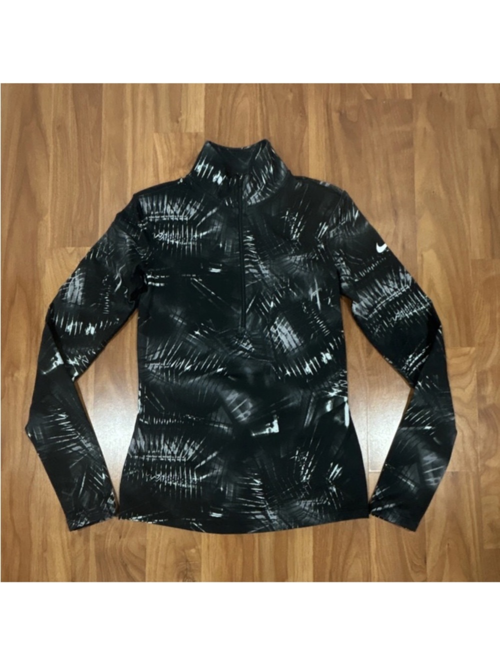 Nike Black and White Dri-FIT Performance Top
